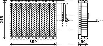 Ava Quality Cooling BWV440 - Evaporatore, Climatizzatore autozon.pro