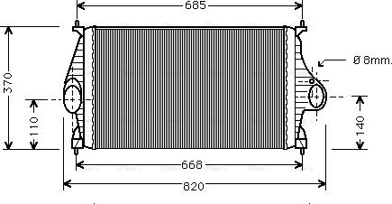 Ava Quality Cooling CN 4050 - Intercooler autozon.pro