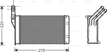 Ava Quality Cooling CN 6082 - Scambiatore calore, Riscaldamento abitacolo autozon.pro