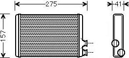 Ava Quality Cooling CN6305 - Scambiatore calore, Riscaldamento abitacolo autozon.pro