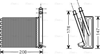 Ava Quality Cooling CN 6243 - Scambiatore calore, Riscaldamento abitacolo autozon.pro