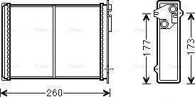 Ava Quality Cooling CN6260 - Scambiatore calore, Riscaldamento abitacolo autozon.pro