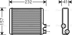 Ava Quality Cooling CN6286 - Scambiatore calore, Riscaldamento abitacolo autozon.pro