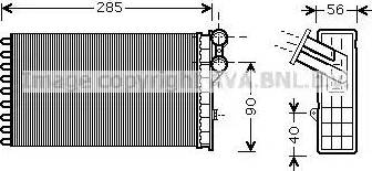 Ava Quality Cooling CN 6239 - Scambiatore calore, Riscaldamento abitacolo autozon.pro