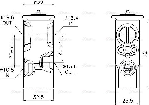 Ava Quality Cooling CN1340 - Valvola ad espansione, Climatizzatore autozon.pro