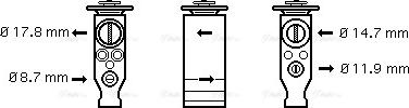 Ava Quality Cooling CN 1245 - Valvola ad espansione, Climatizzatore autozon.pro
