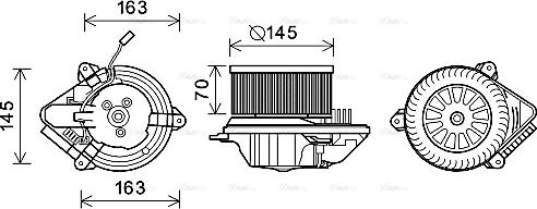 Ava Quality Cooling CN8515 - Ventilatore abitacolo autozon.pro