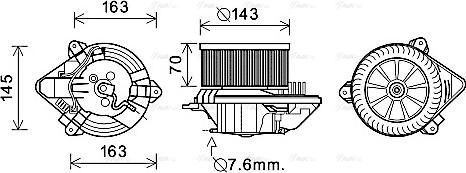 Ava Quality Cooling CN8510 - Ventilatore abitacolo autozon.pro