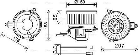 Ava Quality Cooling CN8511 - Ventilatore abitacolo autozon.pro