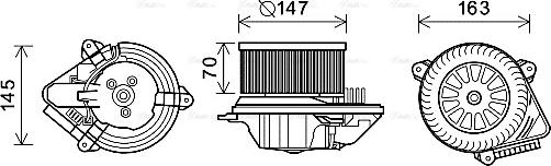 Ava Quality Cooling CN8293 - Ventilatore abitacolo autozon.pro