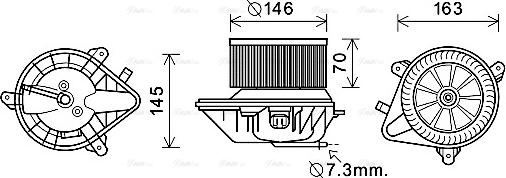 Ava Quality Cooling CN8292 - Ventilatore abitacolo autozon.pro