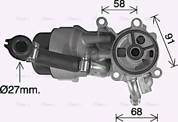 Ava Quality Cooling CN3307H - Radiatore olio, Olio motore autozon.pro