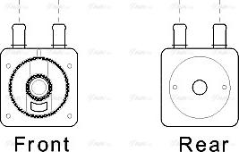 Ava Quality Cooling CN3287 - Radiatore olio, Cambio automatico autozon.pro