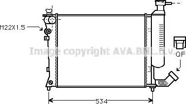 Ava Quality Cooling CN 2059 - Radiatore, Raffreddamento motore autozon.pro