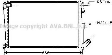 Ava Quality Cooling CN 2066 - Radiatore, Raffreddamento motore autozon.pro