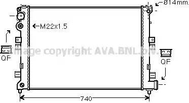 Ava Quality Cooling CN 2089 - Radiatore, Raffreddamento motore autozon.pro