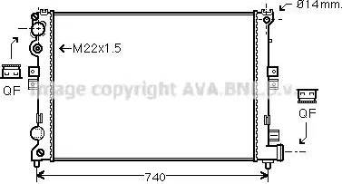 Ava Quality Cooling CN2088 - Radiatore, Raffreddamento motore autozon.pro