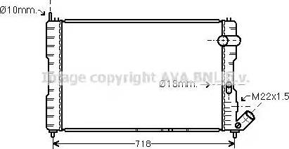 Ava Quality Cooling CN 2037 - Radiatore, Raffreddamento motore autozon.pro