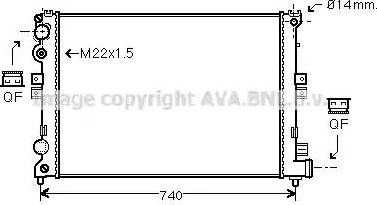 Ava Quality Cooling CN 2079 - Radiatore, Raffreddamento motore autozon.pro