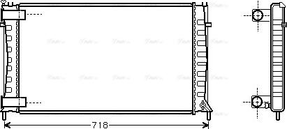 Ava Quality Cooling CN 2144 - Radiatore, Raffreddamento motore autozon.pro