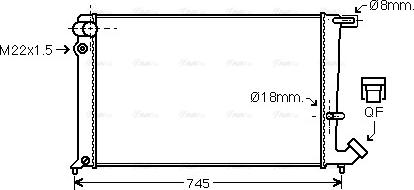 Ava Quality Cooling CN 2142 - Radiatore, Raffreddamento motore autozon.pro
