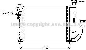 Ava Quality Cooling CN 2154 - Radiatore, Raffreddamento motore autozon.pro