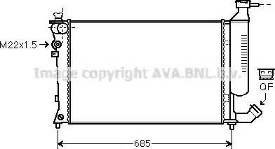 Ava Quality Cooling CN 2155 - Radiatore, Raffreddamento motore autozon.pro