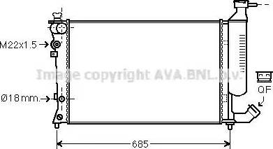 Ava Quality Cooling CN 2156 - Radiatore, Raffreddamento motore autozon.pro