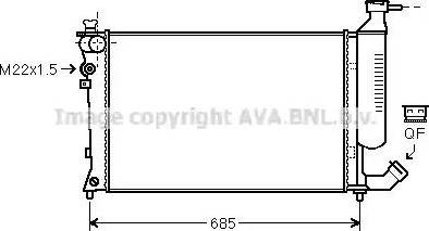 Ava Quality Cooling CN 2157 - Radiatore, Raffreddamento motore autozon.pro