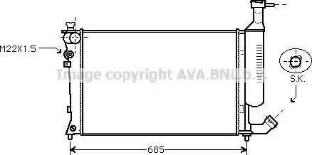 Ava Quality Cooling CN 2168 - Radiatore, Raffreddamento motore autozon.pro