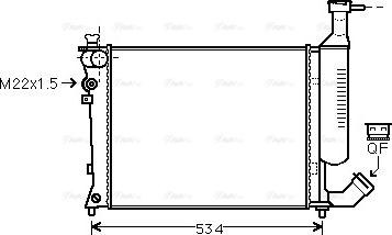 Ava Quality Cooling CN 2167 - Radiatore, Raffreddamento motore autozon.pro