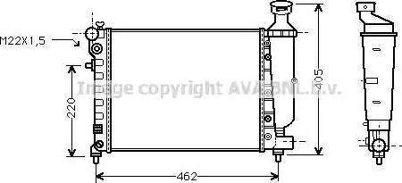 Ava Quality Cooling CN 2115 - Radiatore, Raffreddamento motore autozon.pro