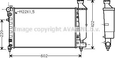 Ava Quality Cooling CN 2116 - Radiatore, Raffreddamento motore autozon.pro