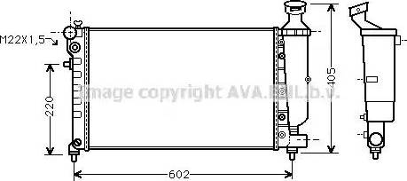 Ava Quality Cooling CN 2118 - Radiatore, Raffreddamento motore autozon.pro