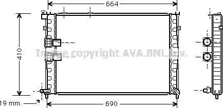 Ava Quality Cooling CN 2133 - Radiatore, Raffreddamento motore autozon.pro