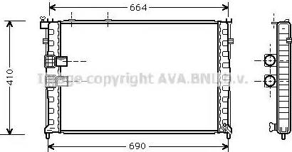 Ava Quality Cooling CN 2132 - Radiatore, Raffreddamento motore autozon.pro