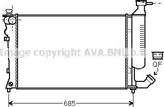 Ava Quality Cooling CN 2259 - Radiatore, Raffreddamento motore autozon.pro