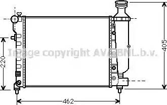 Ava Quality Cooling CN 2206 - Radiatore, Raffreddamento motore autozon.pro