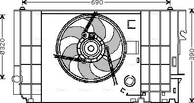 Ava Quality Cooling CN 7546 - Ventola, Raffreddamento motore autozon.pro