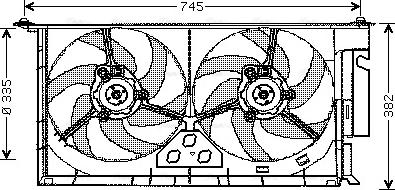 Ava Quality Cooling CN 7543 - Ventola, Raffreddamento motore autozon.pro