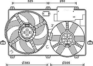 Ava Quality Cooling CN7554 - Ventola, Raffreddamento motore autozon.pro