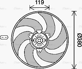 Ava Quality Cooling CN7555 - Ventola, Raffreddamento motore autozon.pro