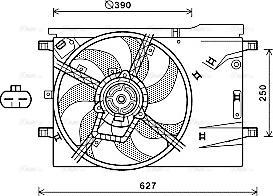 Ava Quality Cooling CN7551 - Ventola, Raffreddamento motore autozon.pro