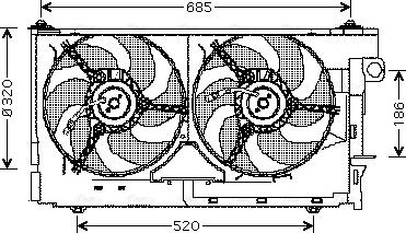 Ava Quality Cooling CN 7518 - Ventola, Raffreddamento motore autozon.pro