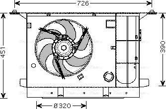 Ava Quality Cooling CN 7537 - Ventola, Raffreddamento motore autozon.pro