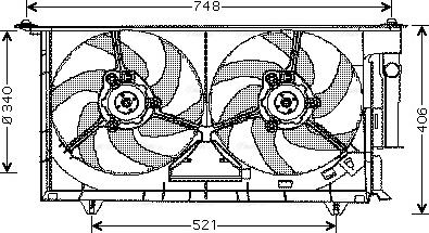 Ava Quality Cooling CN 7525 - Ventola, Raffreddamento motore autozon.pro