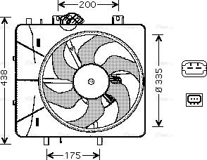 Ava Quality Cooling CN 7527 - Ventola, Raffreddamento motore autozon.pro