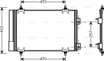 Ava Quality Cooling CNA5283D - Condensatore, Climatizzatore autozon.pro