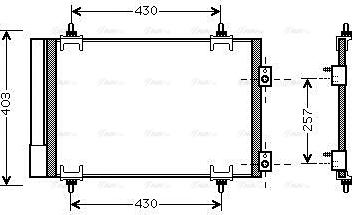 Ava Quality Cooling CNA5231D - Condensatore, Climatizzatore autozon.pro