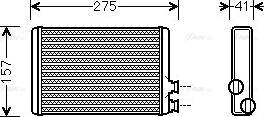 Ava Quality Cooling CNA6305 - Scambiatore calore, Riscaldamento abitacolo autozon.pro